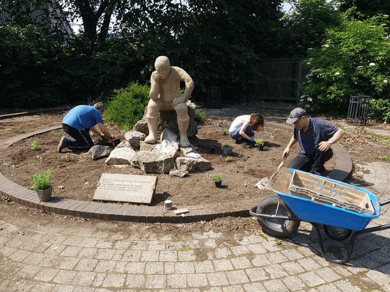 Corporate Volunteer Gardening Day - Hull, Thinkers Corner